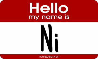 Hello my name is Ni png download