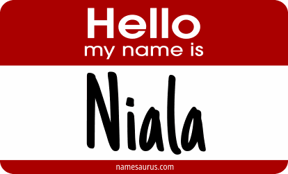 Hello my name is Niala png download