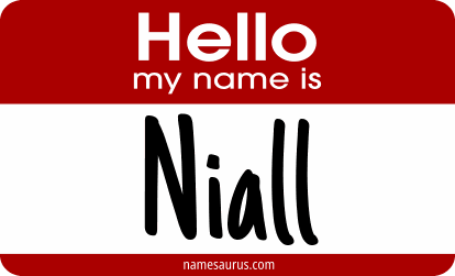 Hello my name is Niall png download