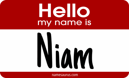 Hello my name is Niam png download