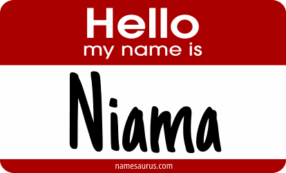 Hello my name is Niama png download