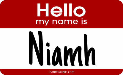 Hello my name is Niamh png download