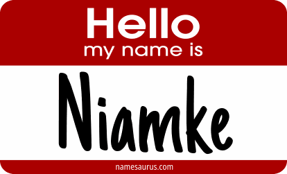 Hello my name is Niamke png download