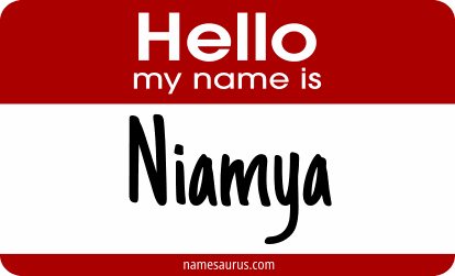 Hello my name is Niamya png download