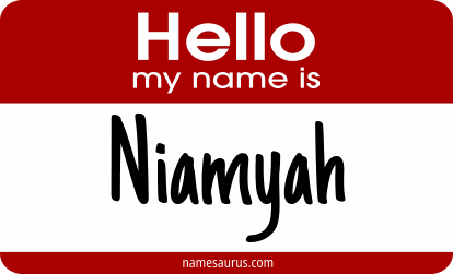 Hello my name is Niamyah png download