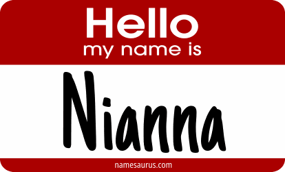 Hello my name is Nianna png download