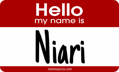 Hello my name is Niari png download