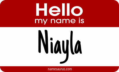 Hello my name is Niayla png download