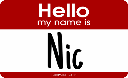 Hello my name is Nic png download