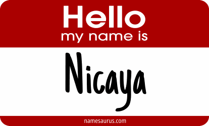 Hello my name is Nicaya png download