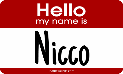 Hello my name is Nicco png download