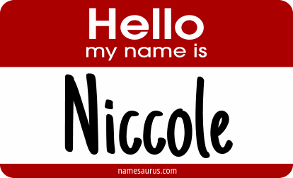 Hello my name is Niccole png download