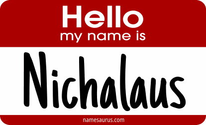 Hello my name is Nichalaus png download
