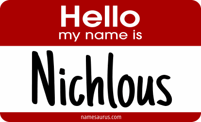 Hello my name is Nichlous png download