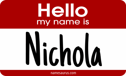 Hello my name is Nichola png download