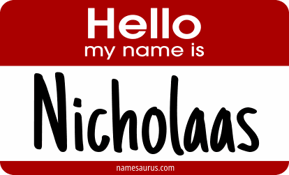Hello my name is Nicholaas png download