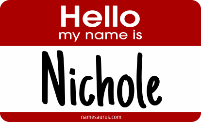 Hello my name is Nichole png download