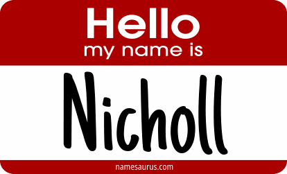 Hello my name is Nicholl png download