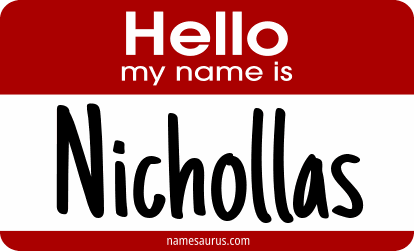 Hello my name is Nichollas png download