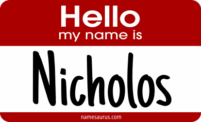 Hello my name is Nicholos png download