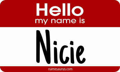 Hello my name is Nicie png download