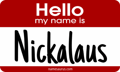 Hello my name is Nickalaus png download