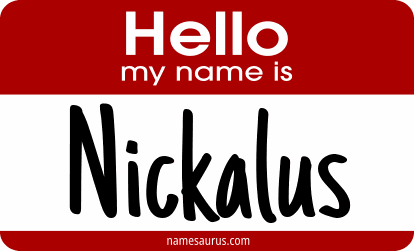 Hello my name is Nickalus png download
