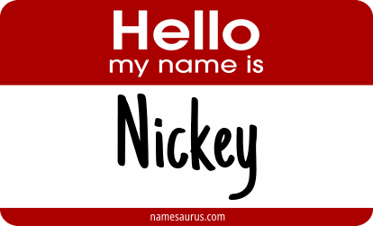 Hello my name is Nickey png download