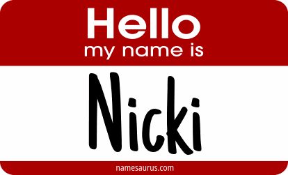 Hello my name is Nicki png download