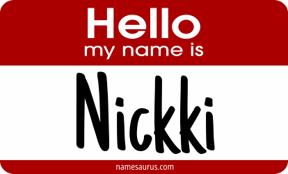 Hello my name is Nickki png download