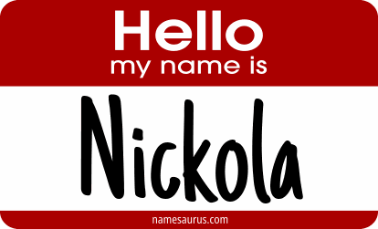 Hello my name is Nickola png download