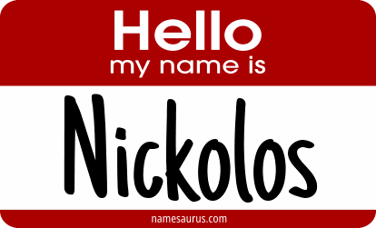 Hello my name is Nickolos png download