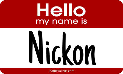 Hello my name is Nickon png download
