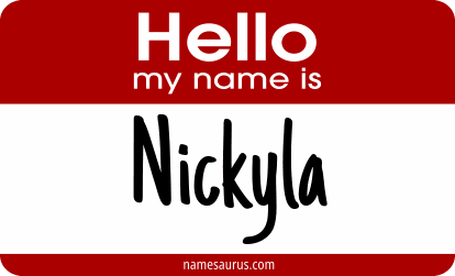 Hello my name is Nickyla png download