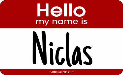 Hello my name is Niclas png download