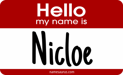 Hello my name is Nicloe png download