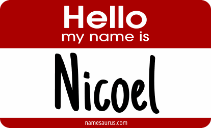 Hello my name is Nicoel png download