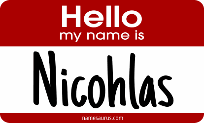 Hello my name is Nicohlas png download