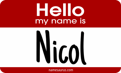 Hello my name is Nicol png download