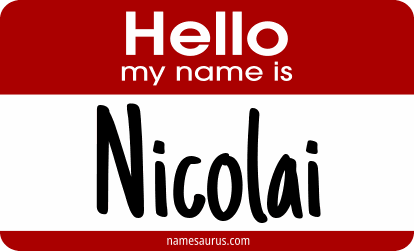 Hello my name is Nicolai png download