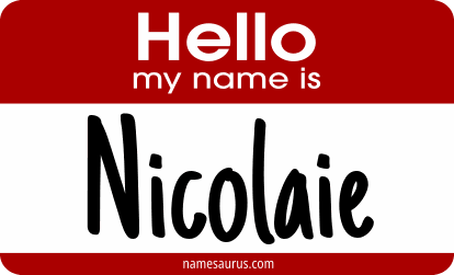 Hello my name is Nicolaie png download
