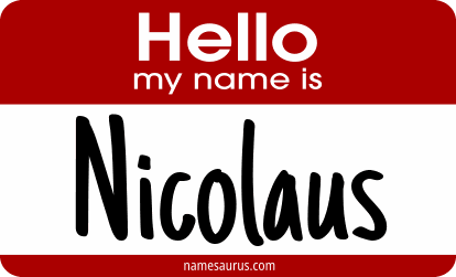 Hello my name is Nicolaus png download