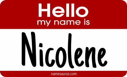 Hello my name is Nicolene png download