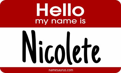 Hello my name is Nicolete png download