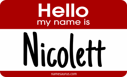 Hello my name is Nicolett png download