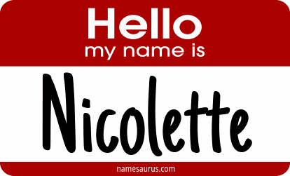 Hello my name is Nicolette png download
