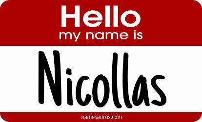 Hello my name is Nicollas png download