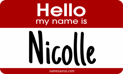 Hello my name is Nicolle png download