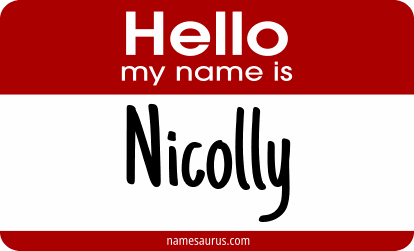 Hello my name is Nicolly png download