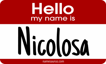 Hello my name is Nicolosa png download